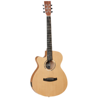 TANGLEWOOD ROADSTER 2 6 String Left Hand Super Folk/Electric Shape Guitar with Cutaway Cedar Top TWR2SFCELH