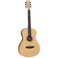 TANGLEWOOD DISCOVERY EXOTIC 6 String Parlour/Electric Guitar with Spruce Top in Open Pore Satin