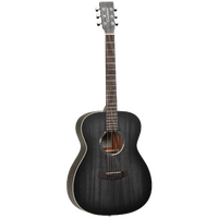 TANGLEWOOD BLACKBIRD Orchestra Acoustic Guitar in Smoke Stack Black Satin