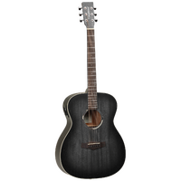 TANGLEWOOD BLACKBIRD 6 String Orchestra/Electric Guitar in Smoke Stack Black Satin