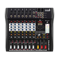 ITALIAN STAGE 2MIX8PRO 8 Channel Stereo Mixer with Integrated Bluetooth