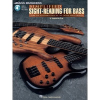 BASS BUILDERS SIMPLIFIED SIGHT READING FOR BASS Book & Online Audio Access