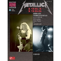 METALLICA LEGENDARY LICKS 1983-1988 Guitar Recorded Versions NOTES & TAB