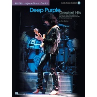 DEEP PURPLE Greatest Hits Signature Licks Series Book and CD