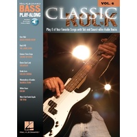 CLASSIC ROCK Bass Playalong Book with Online Audio Access Volume 6