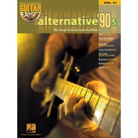 ALTERNATIVE 90S Guitar Playalong Book & CD with TAB Volume 51