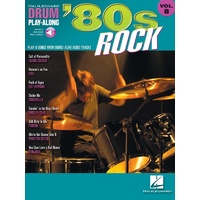 80S ROCK Drum Playalong Book with Online Audio Access Volume 8