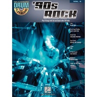 90S ROCK Drum Playalong Book & CD Volume 6