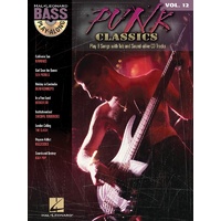 PUNK CLASSICS Bass Playalong Book & CD Volume 12