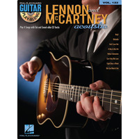 LENNON & MCCARTNEY ACOUSTIC Guitar Playalong Book & CD with TAB Volume 123