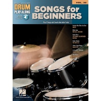 SONGS FOR BEGINNERS Drum Playalong Book with Online Audio Access Volume 32