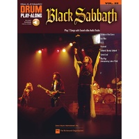 BLACK SABBATH Drum Playalong Book with Online Audio Access Volume 22