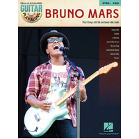 BRUNO MARS Guitar Playalong Book with Online Audio Access and TAB Volume 180
