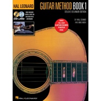 HAL LEONARD GUITAR METHOD Book 1 Deluxe Beginner Edition Book CD DVD & Online