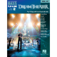 DREAM THEATER Bass Playalong Book with Online Audio Access & TAB Volume 47