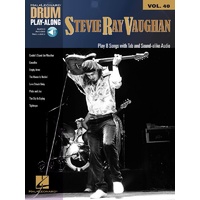 STEVIE RAY VAUGHAN Drum Playalong Book with Online Audio Access Volume 40