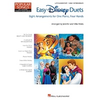 HAL LEONARD STUDENT PIANO LIBRARY POPULAR SONGS EASY DISNEY DUETS