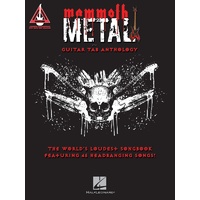 Mammoth Metal Guitar Tab Anthology Book