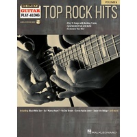 Top Rock Hits Deluxe Guitar Playalong Book and Online Media