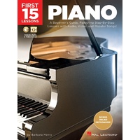 FIRST 15 LESSONS PIANO Book & Online Media