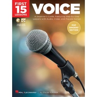 FIRST 15 LESSONS VOICE POP SINGERS EDITION Book & Online Media