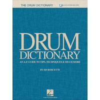 DRUM DICTIONARY Book & Online Media