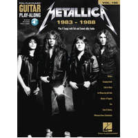 METALLICA 1983-1988 Guitar Playalong Book with Online Audio Access and TAB Volume 195