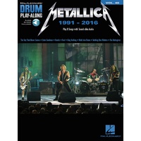 METALLICA 1991-2016 Drum Playalong Book with Online Audio Access Volume 48