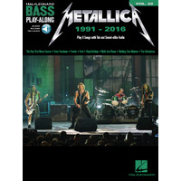 METALLICA 1991-2016 Bass Playalong Book with Online Audio Access & TAB Volume 22