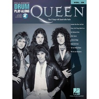QUEEN Drum Playalong Book with Online Audio Access Volume 29