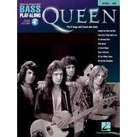 QUEEN Bass Playalong Book with Online Audio Access & TAB Volume 39