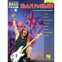 IRON MAIDEN Bass Playalong Book with Online Audio Access & TAB Volume 57