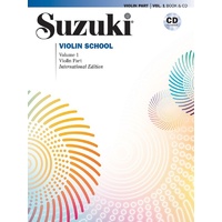 SUZUKI VIOLIN SCHOOL Volume 1 Violin Part Book & CD