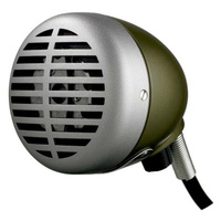 SHURE 520DX GREEN BULLET Harmonica Microphone with 1/4 Inch Jack