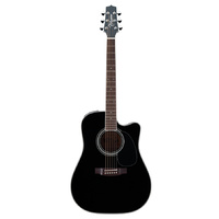 TAKAMINE PRO LEGACY EF341SC 6 String Dreadnought/Electric Cutaway Guitar in Black