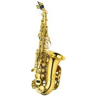 J MICHAEL ASPC700 Soprano Saxophone with Curved Neck in Brass Lacquer with Case