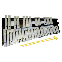 PERCUSSION PLUS 30 Note Glockenspiel with Black Wood Folding Frame and Bag
