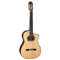 TAKAMINE PRO H90 6 String Concert Classical/Electric Cutaway Guitar in Natural