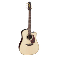 TAKAMINE PRO 4 P5DC 6 String Dreadnought/Electric Cutaway Guitar in Natural