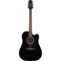 TAKAMINE GD30CE 6 String Dreadnought Acoustic/Electric Guitar with Cutaway in Black TGD30CEBLK