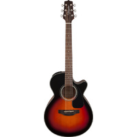 TAKAMINE GF30CE FXC 6 String Small Jumbo/Electric Cutaway Guitar in Brown Sunburst