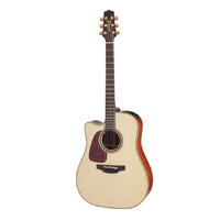 TAKAMINE PRO 4 P4DCLH 6 String Left Hand Dreadnought/Electric Cutaway Guitar in Natural