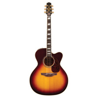 TAKAMINE ARTIST SIGNATURE TOBY KEITH EF250TK 6 String Jumbo Acoustic/Electric Guitar with Cutaway in Sunburst TEF250TK