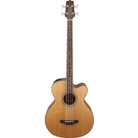 TAKAMINE GB30CE 4 String Medium Jumbo Acoustic/Electric Bass Guitar with Cutaway in Natural TGB30CENAT