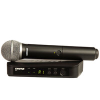 SHURE BLX24PG58-K14 Hand Held Wireless Microphone System with PG58 Vocal Mic K14 Band