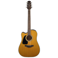 TAKAMINE GD30CELH 6 String Left Hand Acoustic/Electric Cutaway Guitar in Natural