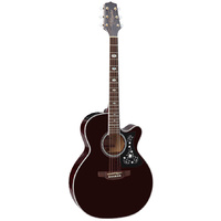 TAKAMINE GN75CE 6 String Jumbo/Electric Cutaway Guitar in Wine Red