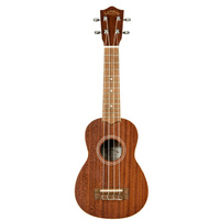 LANIKAI MAHOGANY LMAS Soprano Ukulele in Natural Satin with Gig Bag