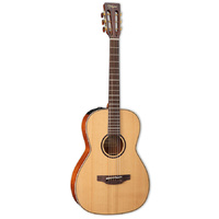 TAKAMINE CUSTOM PRO 3 6 String Parlour/Electric Guitar in Natural Satin
