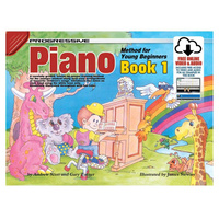 PROGRESSIVE PIANO METHOD FOR YOUNG BEGINNERS Book 1 Book & Online Media